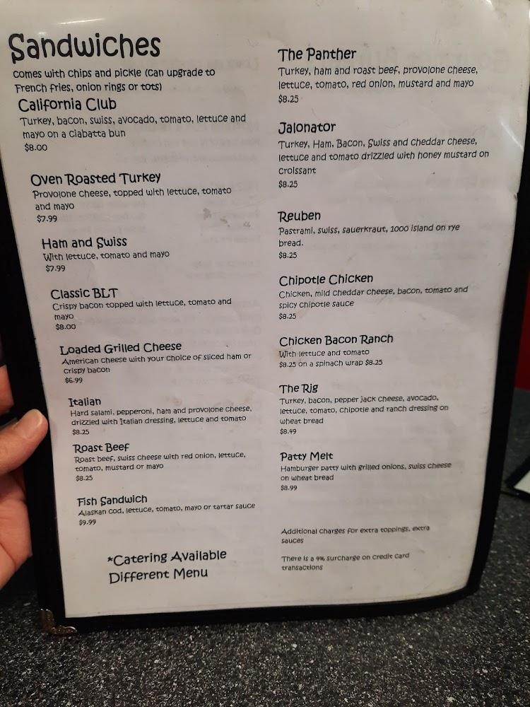 Cole's Diner Menu image 3