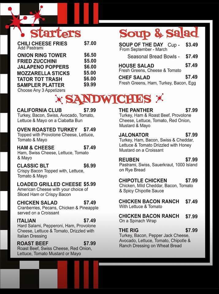 Cole's Diner Menu image 4